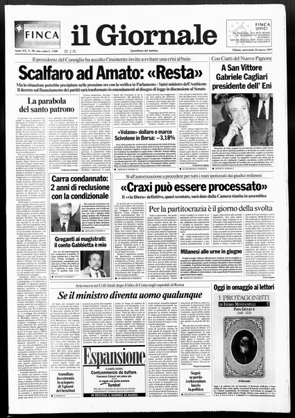 Il giornale : quotidiano del mattino